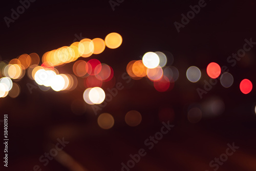 Bright red vintage lights background. bokeh. boke. unfocused