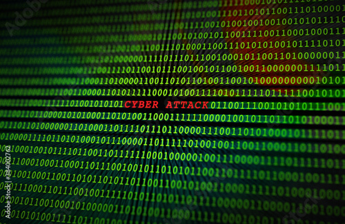 Cyber Attack on a Binary Monitor Screen