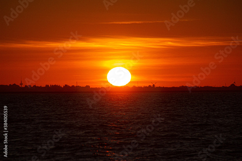 sunset over the sea © Kris