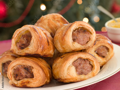 Sausage Rolls and English Mustard photo