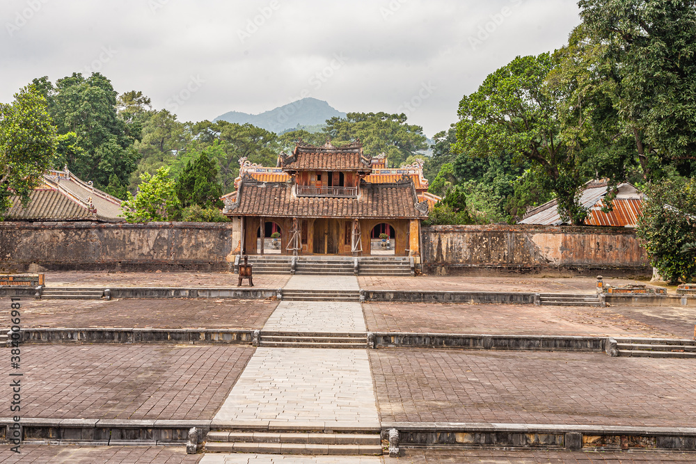 Vietnam, Hué, Tombe van Minh Mang.Lăng Minh Mạng (Hiếu Lăng)