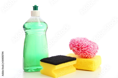 isolated cleaning supplies photo