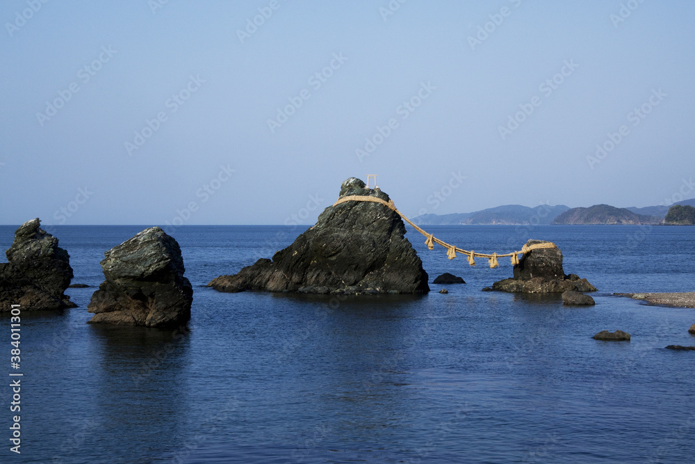 二見浦の夫婦岩 二見浦の夫婦岩