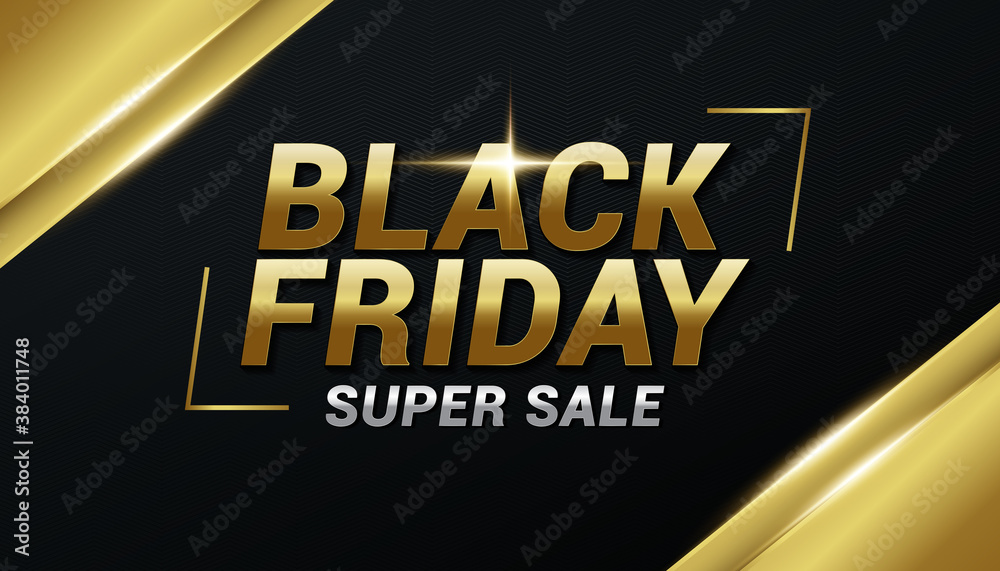 black friday super sale banner template