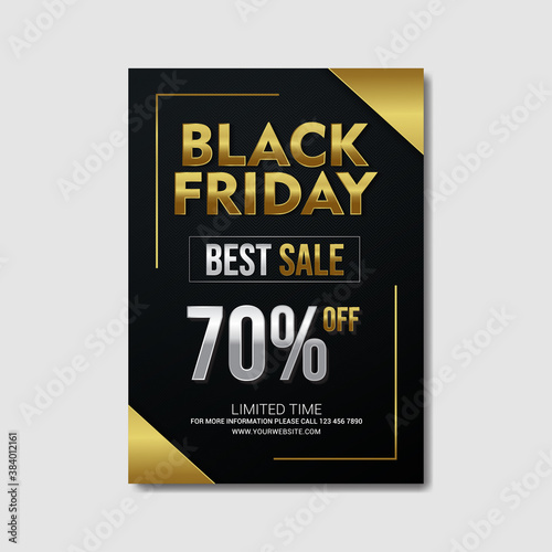 black friday best sale poster template