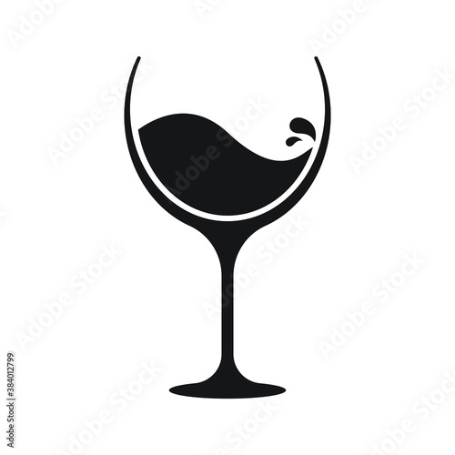 Wine icon design isolated on white background