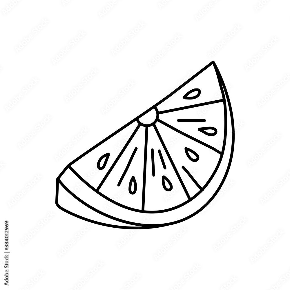 lemon fruit line style icon vector design lemon fruit line style icon vector design