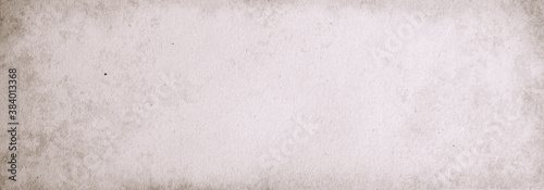 Beige grunge background, grey paper texture, old empty vintage banner