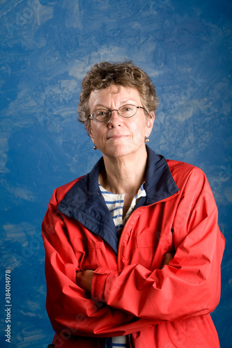 Portrait of a senior woman sailor photo