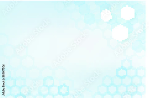 Medical Banner. With polygonal shapes, technology background, blue color, and science wallpaper template. Healthy and medical vector illustration. Molecules shape.