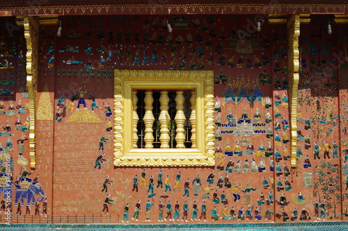 ルアンパバーンの寺院のモザイク画④