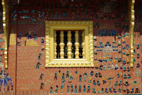 ルアンパバーンの寺院のモザイク画②