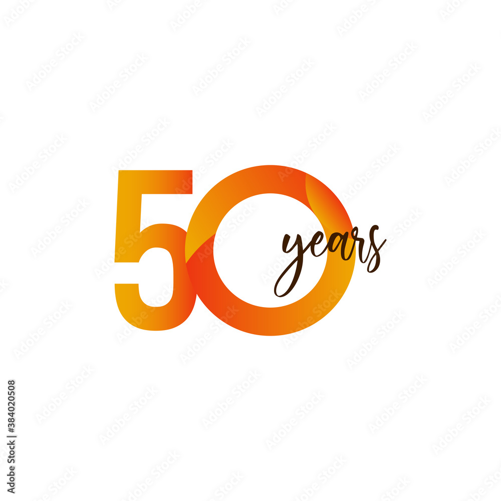 50 Years Anniversary Celebration Vector Template Design Illustration 50 Years Anniversary Celebration Vector Template Design Illustration