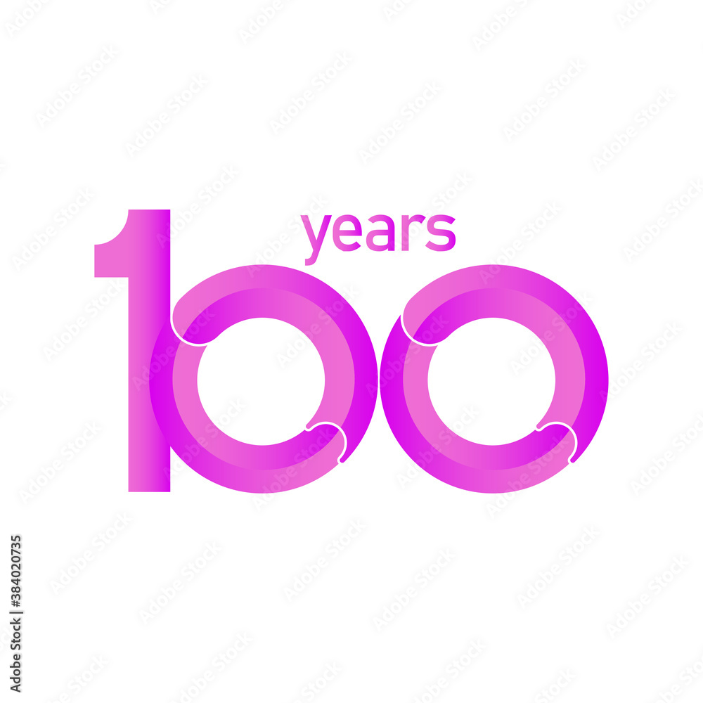 100 Years Anniversary Celebration Vector Template Design Illustration 100 Years Anniversary Celebration Vector Template Design Illustration