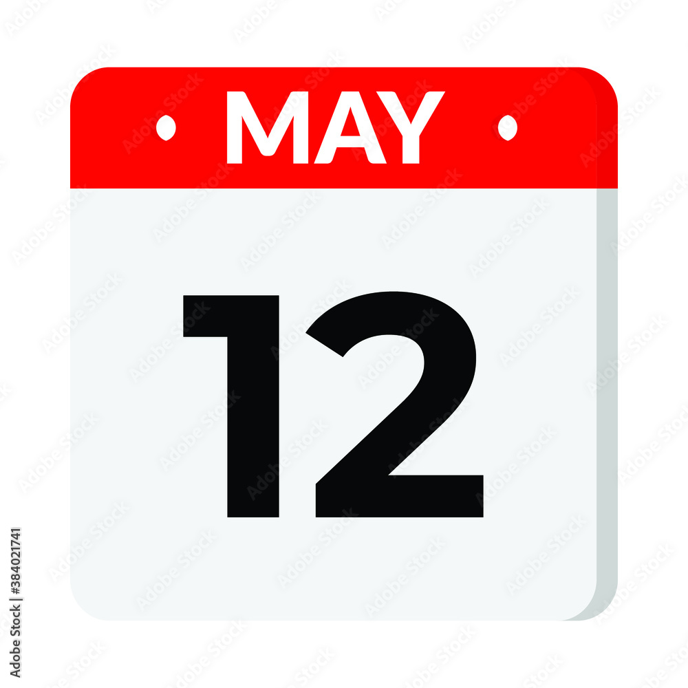 12 May calendar icon 12 May calendar icon