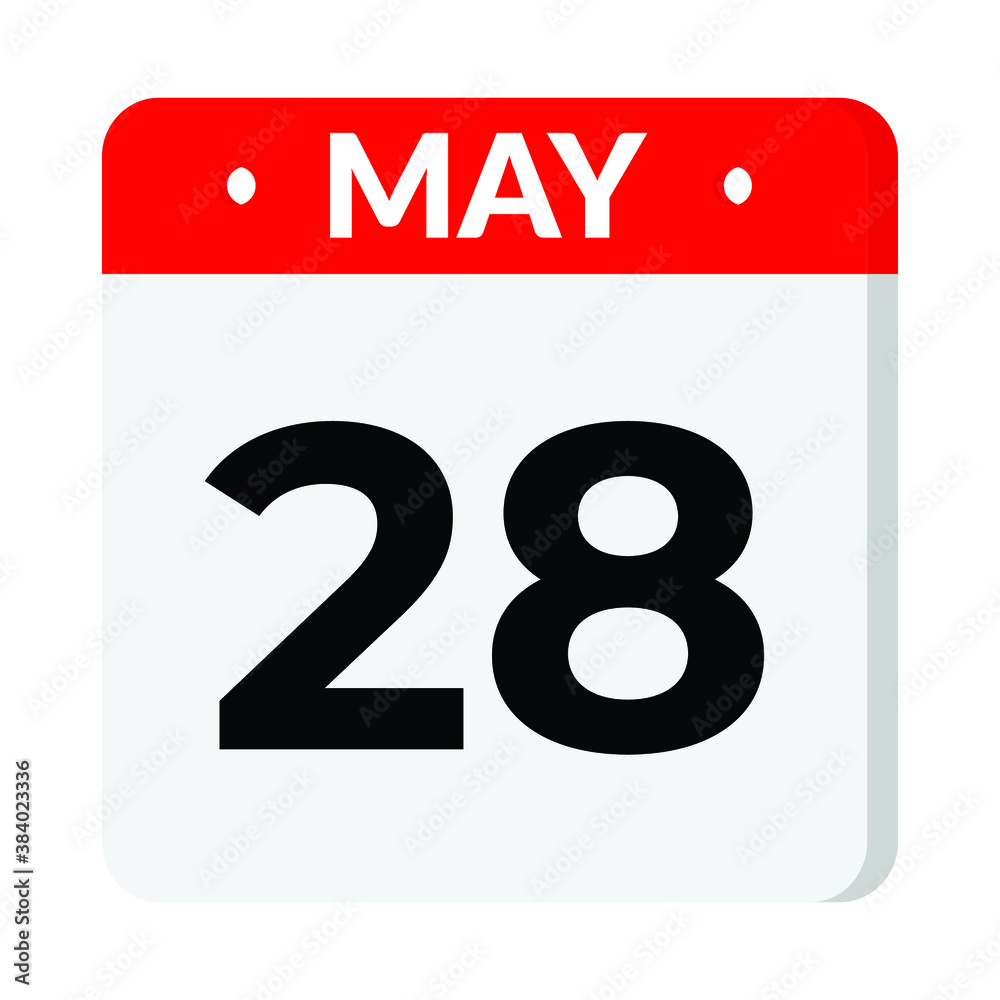 28 May calendar icon