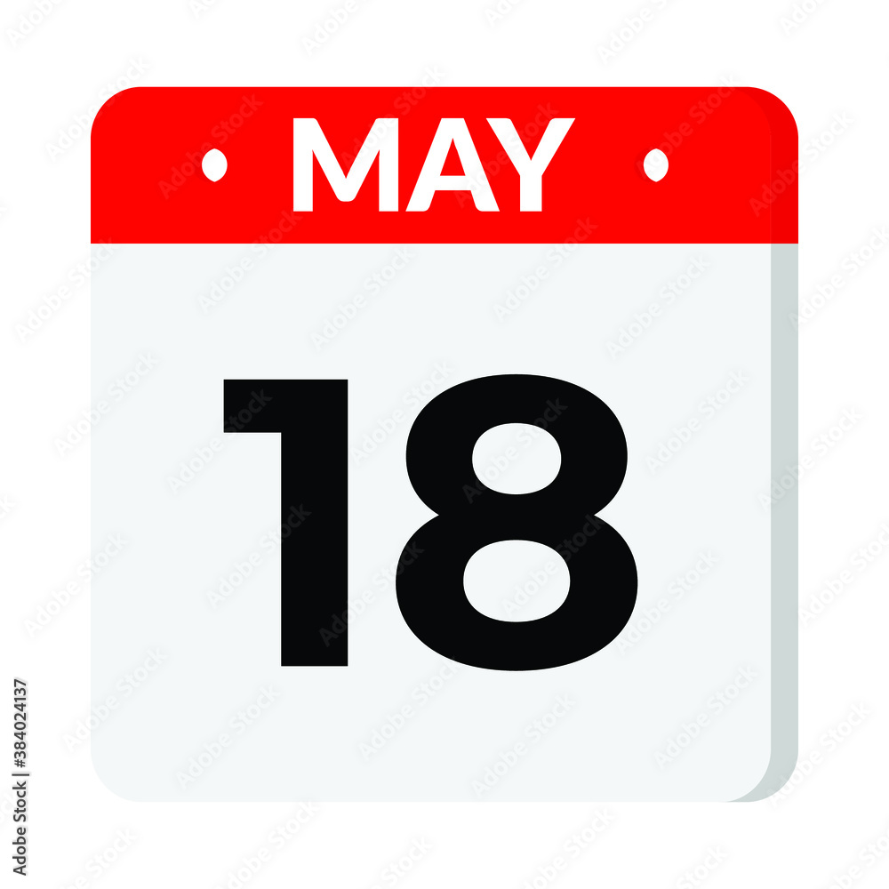 18 May calendar icon 18 May calendar icon