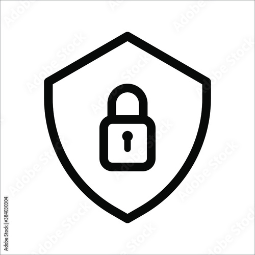 protective icon, shield icon on a white background