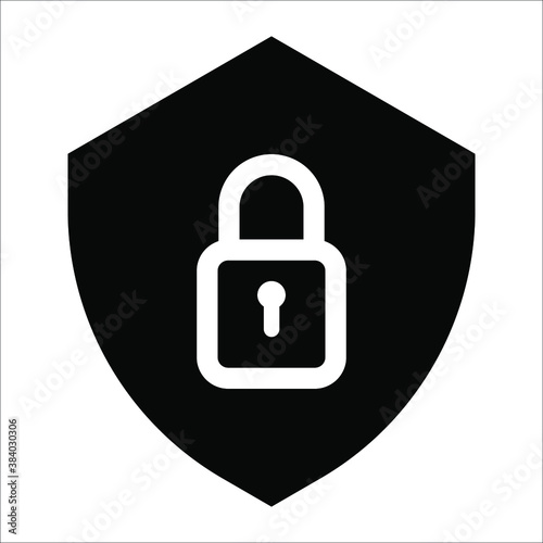 protective icon, shield icon on a white background