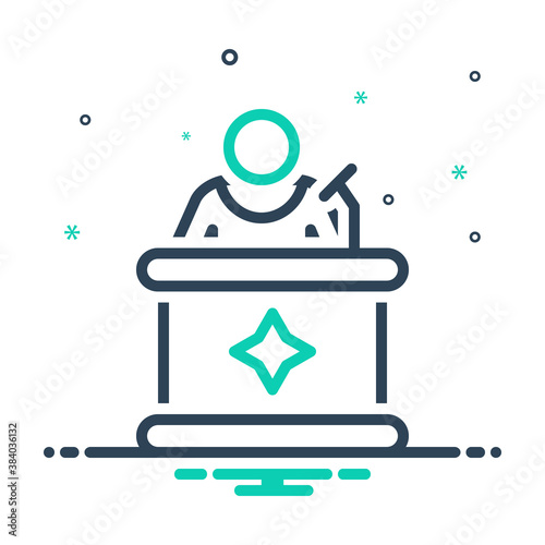 Mix icon for spokesman