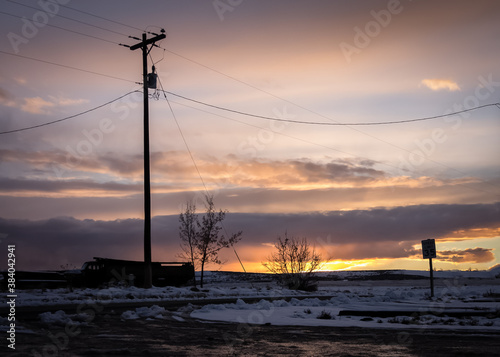 small town sunset  © H. Winterton