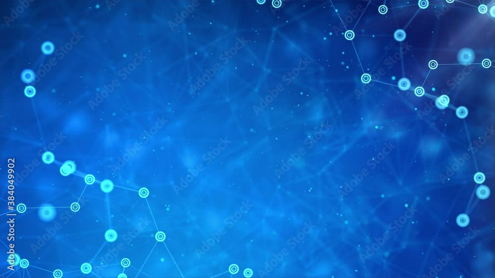 Abstract Big Data visualization digital network connection concept Loop ...