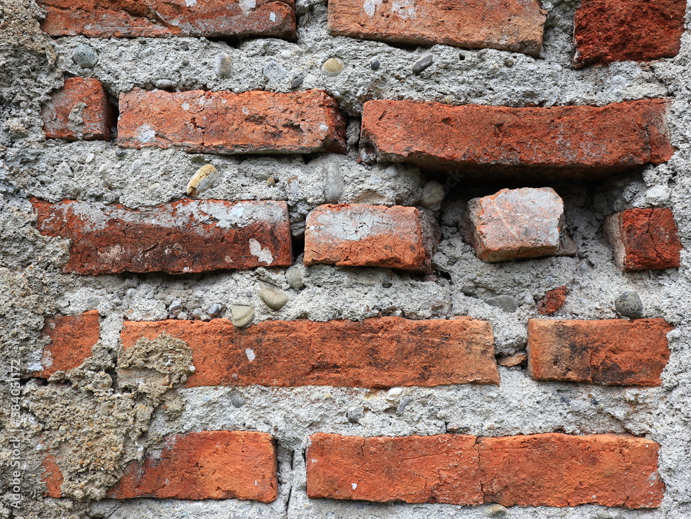 Obraz premium Background of old vintage, grunge brick wall