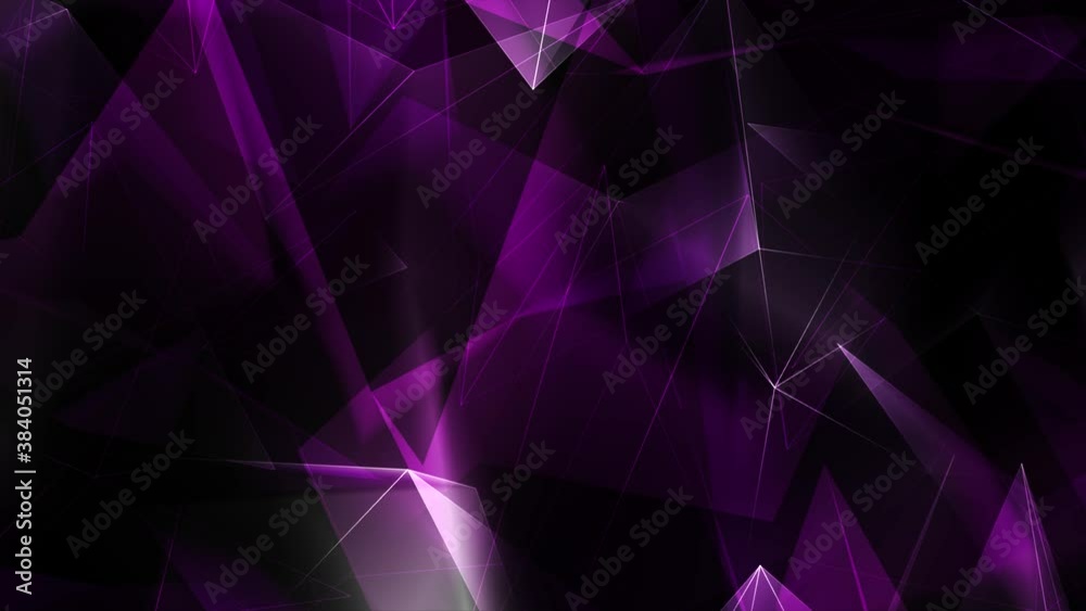 Glowing Neon linear low poly dark waving surface glowing edges Loop background. 3D abstract sparkle light neon wireframe lines luminous gradient. VJ, 80s retro, presentations, VHS, Dj, VJ, and party