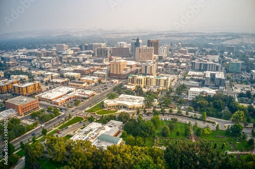 Aerial View of Downtown Boise, Idaho in Summer © Jacob