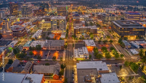 Aerial View of Downtown Boise, Idaho in Summer