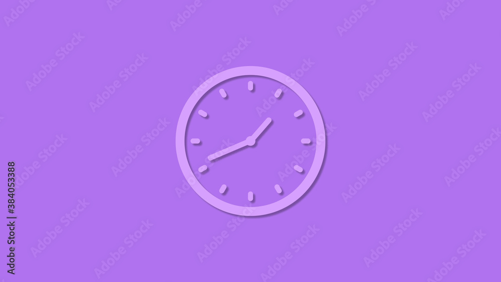 Clock icon with trick,12 hours purple color counting down clock icon Clock icon with trick,12 hours purple color counting down clock icon