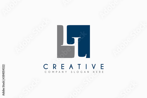 Initial LL Logo Design Element, Vector Initial Letter Branding Logo. Isolated on white background photo