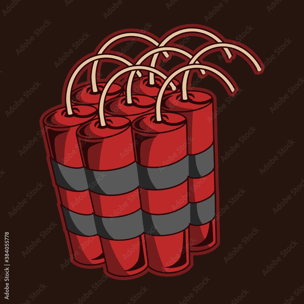 dynamite vector illustration isolated dynamite vector illustration isolated