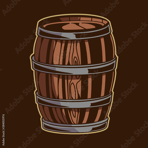 barrel vector illustration
