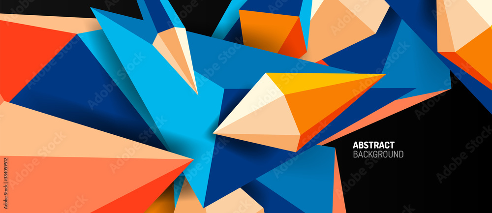 3d low poly abstract shape background vector illustration 3d low poly abstract shape background vector illustration