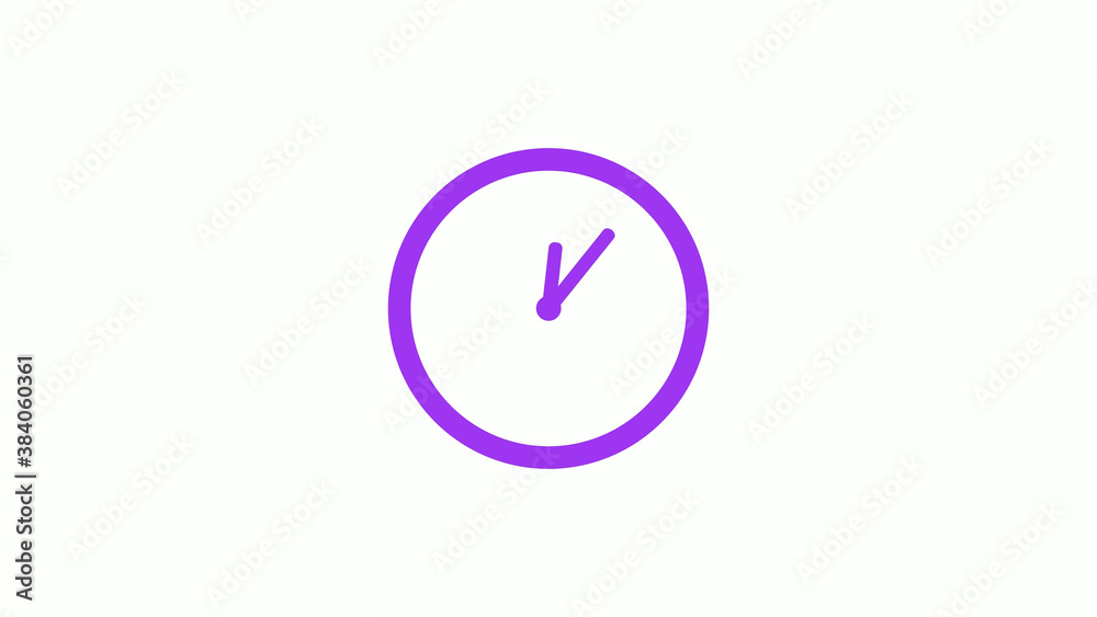 New purple color 12 hours counting down clock isolated on white background,clock icon New purple color 12 hours counting down clock isolated on white background,clock icon