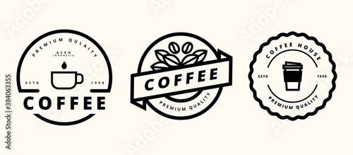 coffee logo template design