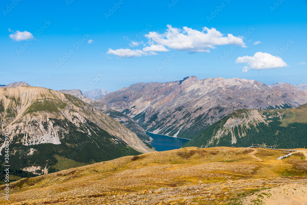 Fototapeta premium Landscape in the mountains. Alps in Italy. Cycling in Italy. 