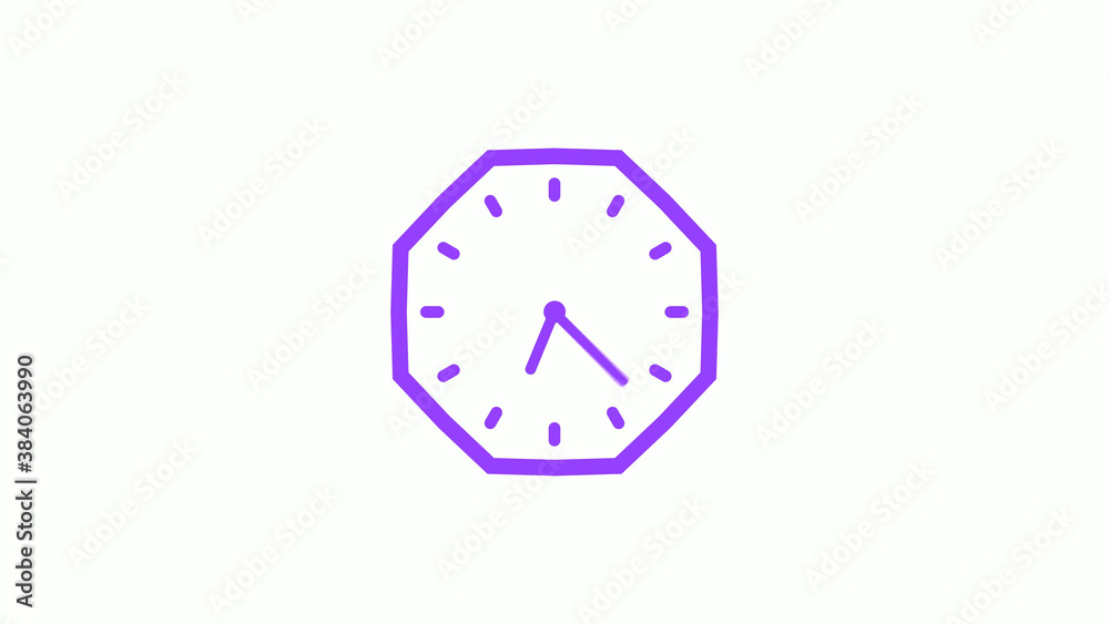 Amazing purple color counting down clock isolated with trick on white background,clock icon Amazing purple color counting down clock isolated with trick on white background,clock icon