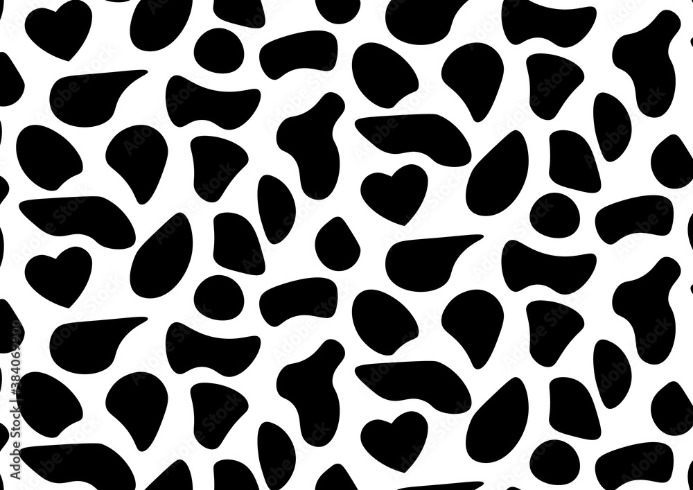 かわいい 牛 模様 シームレス パターン 背景 壁紙 Cow Seamless Pattern Stock Illustration Adobe Stock