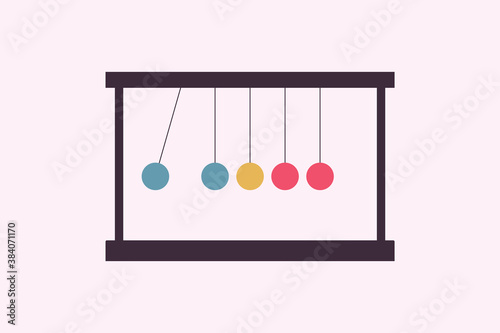 Experiment  pendulum Stand  vector design illustration