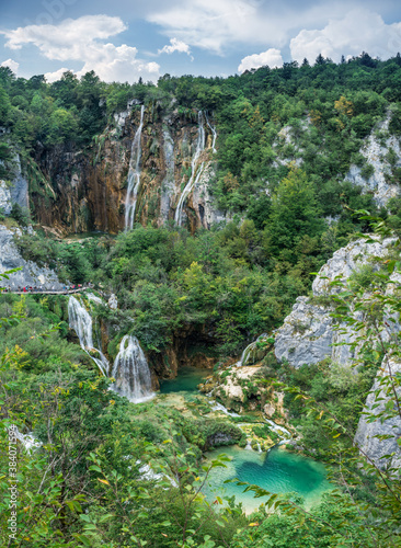 Quadro em tela Plitvice Lakes National Park is one of the oldest and largest national parks in Croatia
