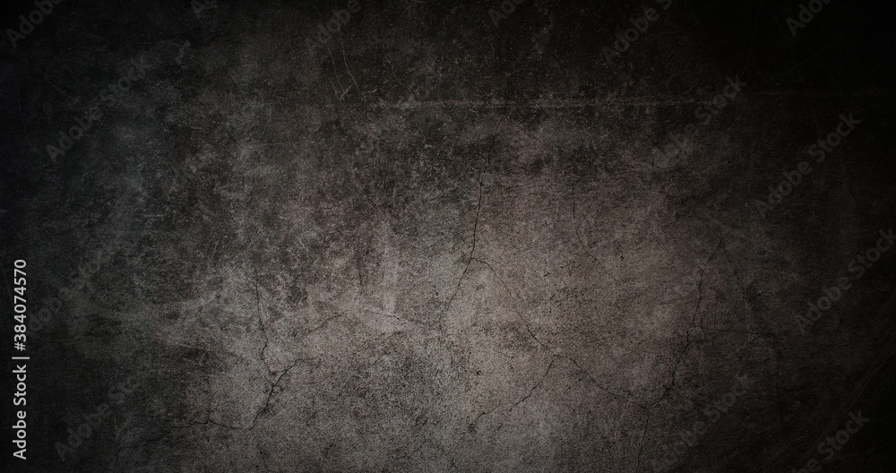 Texture of old gray concrete wall for dark background
