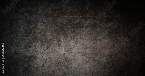 Texture of old gray concrete wall for dark background 