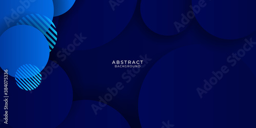 Abstract blue black background with paper layers
