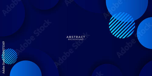 Dynamic vibrant colorful gradient blue abstract presentation circle background 