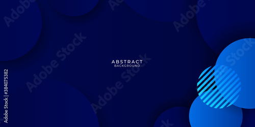 Dynamic vibrant colorful gradient blue abstract presentation circle background 
