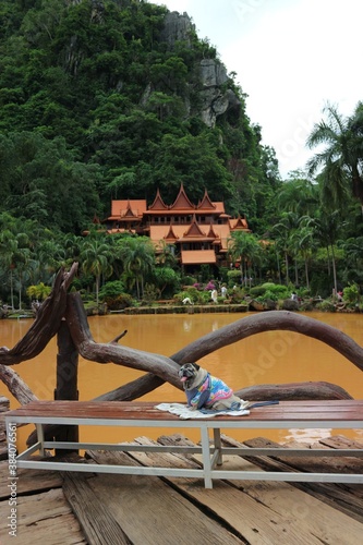 thai temple on the beach