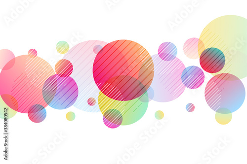 vibrant colorful circles on white background design