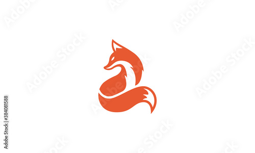 Creative Vector Illustration Logo Design Animal Fox Smart